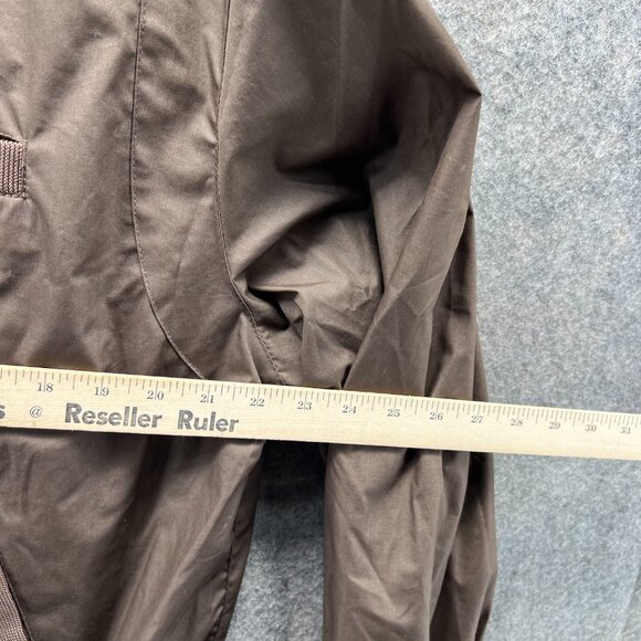 Members Only Jacket Men Large Windbreaker Brown Full Zip  Wind-stopper Vtg - Picture 5 of 12